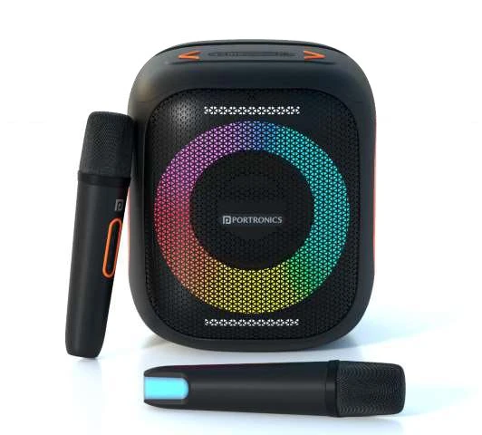 Dash 10 50W Wireless Party Speaker with Dual Wireless Karaoke Mic